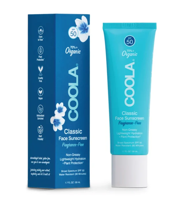 Classic Face Organic Sunscreen Lotion SPF 50 - Fragrance Free